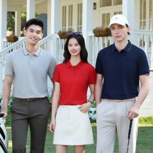 3602#210克40支凉感冰离子撞色翻领 3602#210克40支凉感冰离子撞色翻领