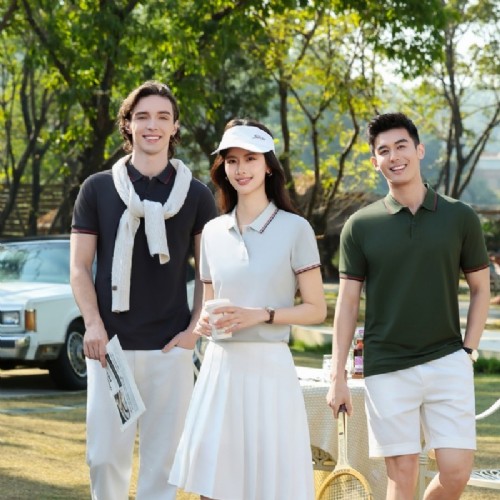 3603#210克40支凉感冰离子撞色翻领 3603#210克40支凉感冰离子撞色翻领