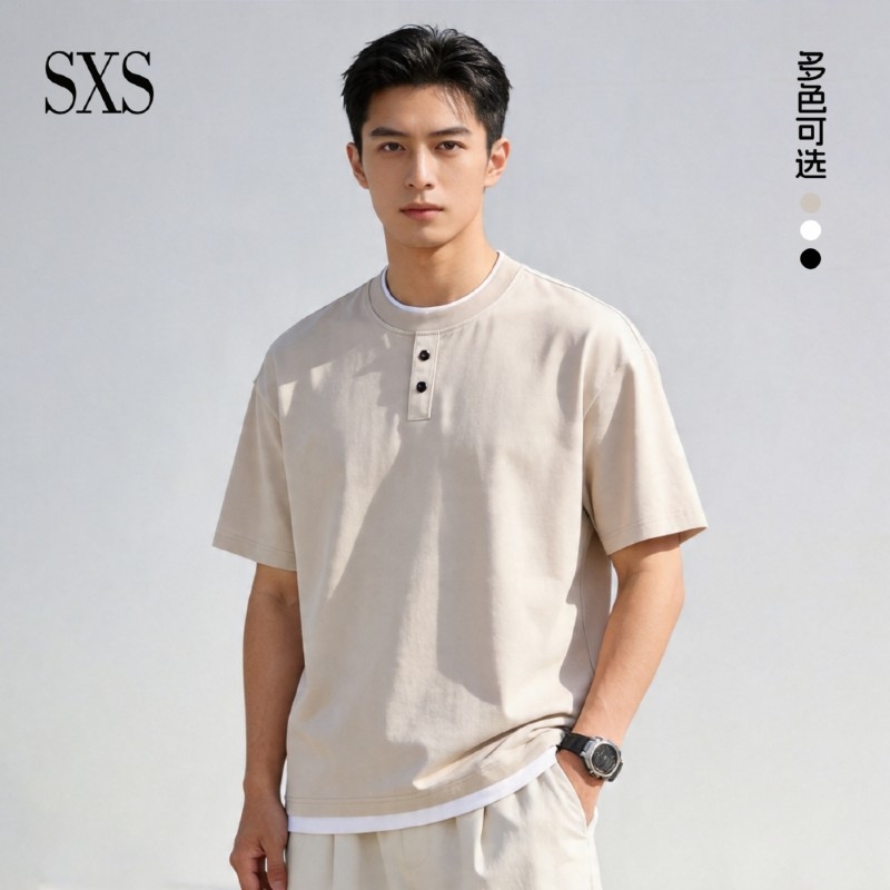 S23#260克凉感假俩件结构款宽松版 S23#260克凉感假俩件结构款宽松版